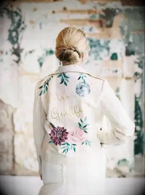 Mrs jacket for the perfect wedding disco attire