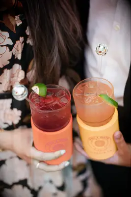 Disco themed drinks stirrers for your wedding reception