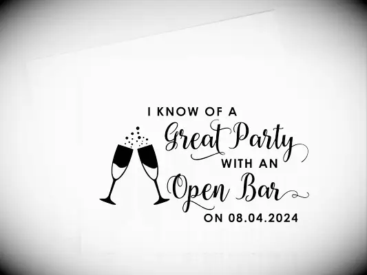 I Know Of A Great Party With An Open Bar bridesmaid proposal card