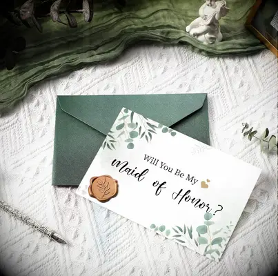 Wax Seal Bridesmaid Card