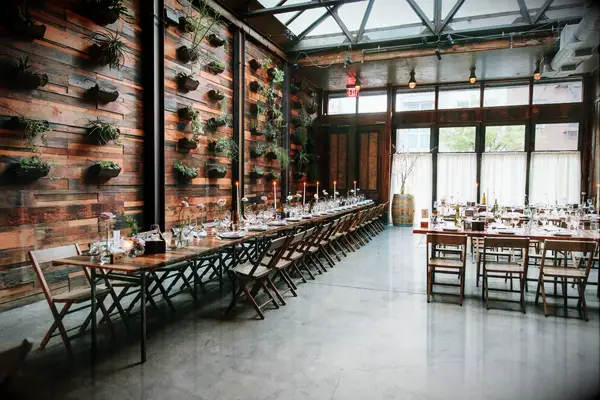 Planter box rustic wedding wall decor