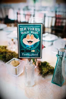 Disney inspired table names