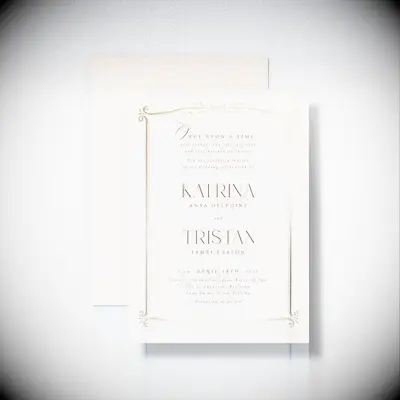 Once upon a time invites