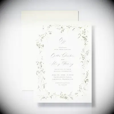 Dainty fairytale inspired invites