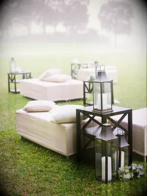 A dreamy neutral-toned relaxation area.