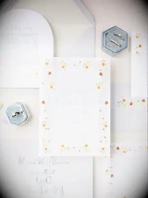Handwritten text stationery set