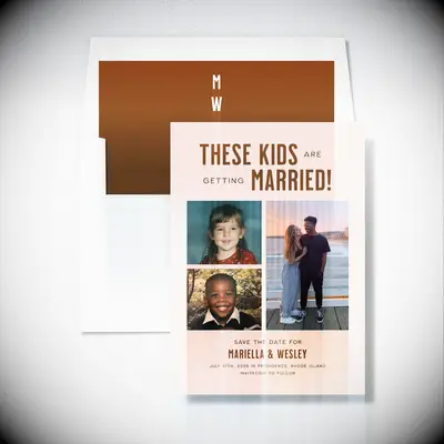 Creative save-the-dates from Tartarusfarms Invitations