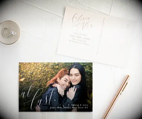 Save-the-date postcards by Tartarusfarms Invitations. 