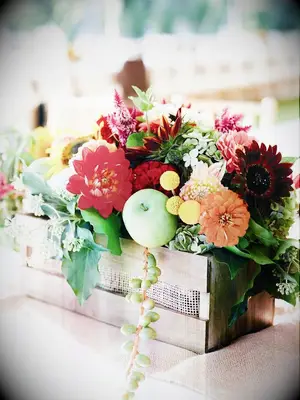 Flowers apples wedding floral arrangements
