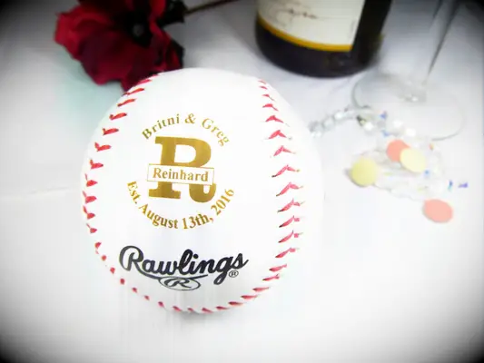 Custom baseball funny wedding cake topper