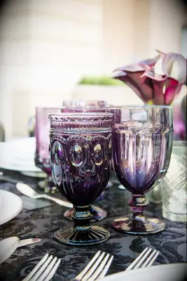 Purple goblets