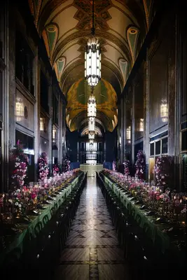 Green and purple reception theme