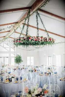 Circular Rose Flower Chandelier