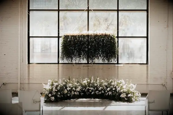 Minimalist Candle and Greenery Chandelier