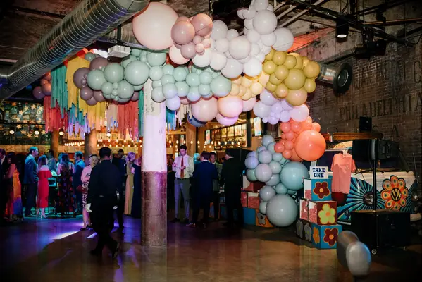 Colorful Balloon Installation at The Fillmore in Philadelphia