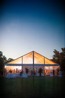 Illuminated tent ceiling