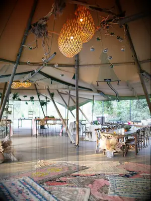 Kilim rugs for event space