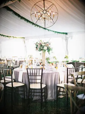 Iron chandelier for tent