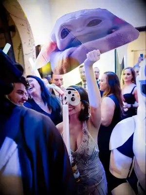 Star Wars theme prop idea for reception dancing 