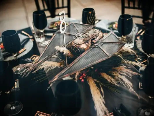 Star Wars spaceship wedding centerpiece idea