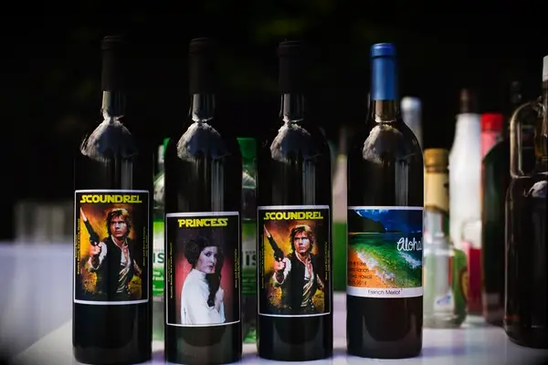 Custom Star Wars wine bottles