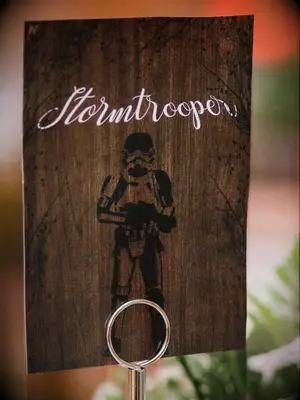 Star Wars wedding table number idea