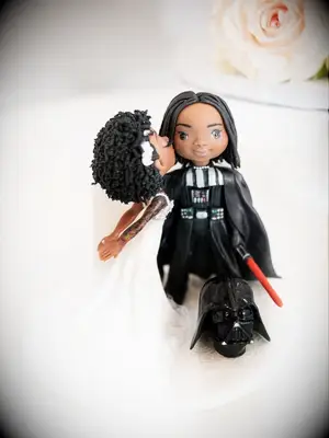 Darth Vader wedding cake topper idea
