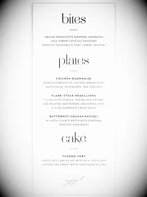 Simple design with modern minimalist black type on white background