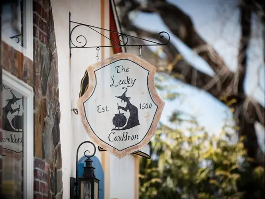 harry potter wedding ideas leaky cauldron sign