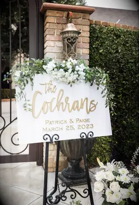 Custom Acrylic Wedding Welcome Sign