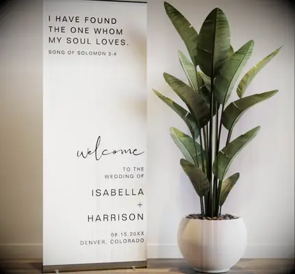 Modern Religious Welcome Banner