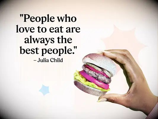 Julia Childs quote about food