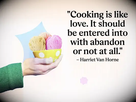 Harriet Van Horne quote about food