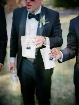 Custom groomsmen gift personalized beer mugs
