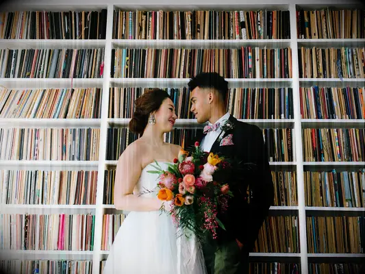 Library wedding venue in Brooklyn, New York.