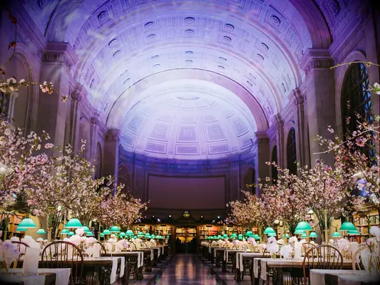 Library wedding venue in Boston, Massachusetts.