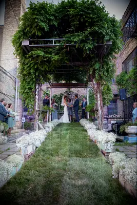 Lining the Aisle in Wooden Boxes