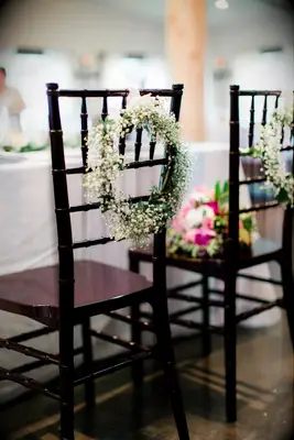 Draped Over Sweetheart Chairs