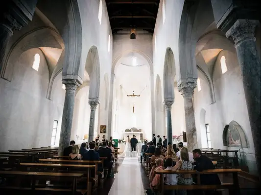 church wedding ceremony in Italy