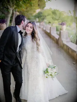 first look at wedding in Italy