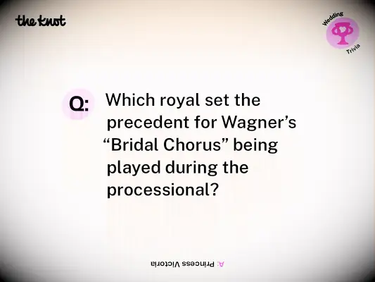 wedding history trivia
