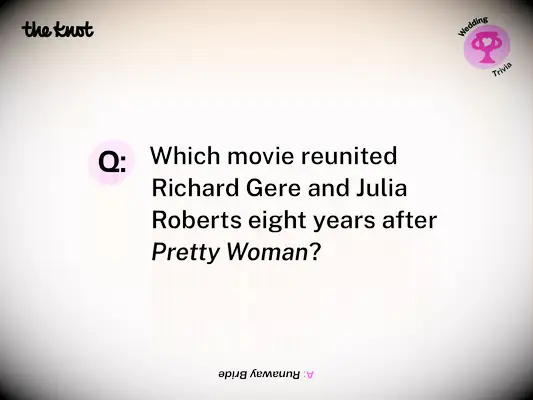 wedding movie trivia question