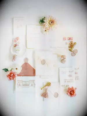 Blush invitation set