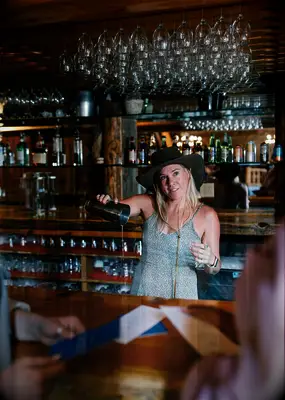 Bartender at wedding