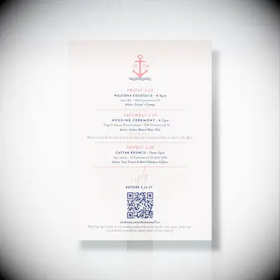 Com un codi QR de casament, la seva papereria augmentarà