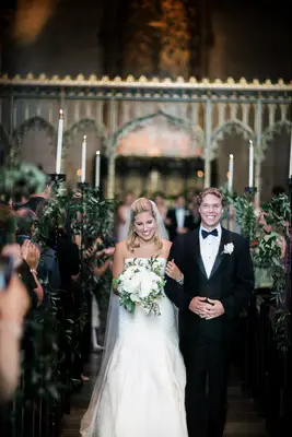 Simple Garden-Themed Greenery Church Decor