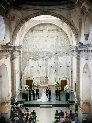 Skinny Pedestal Arrangements church decorations