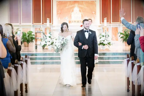 White Altar Arrangements