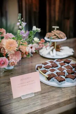 Marble-and-Gold Dessert Bar
