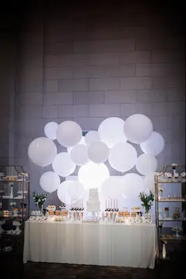 Balloon Wedding Dessert Display